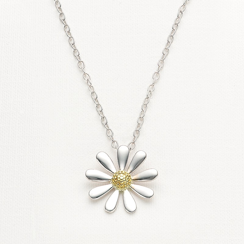 Buy Silver Daisy Pendant from Pia Jewellery