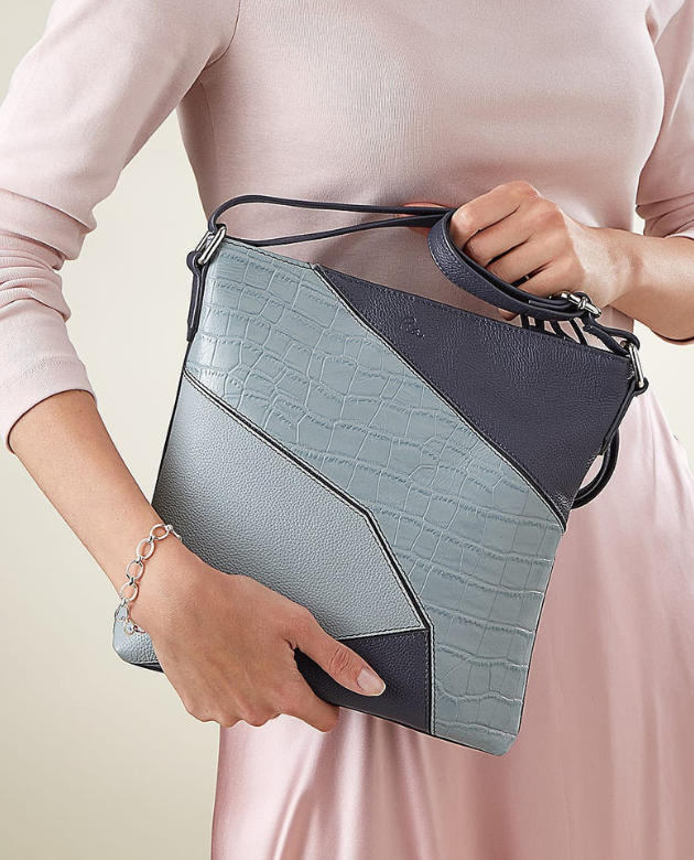 Sac Fourre-tout TOPKAPI Neo En Cuir Scotchgrain – Femme, Couleur Crème – 35x22x23 Cm, Léger 390g – Avec Poche Intérieure, Anses 27cm