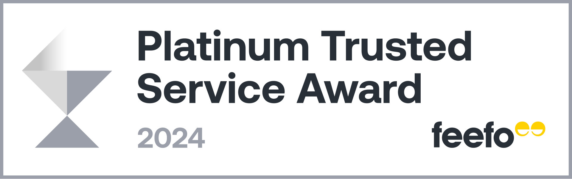 Feefo Platinium Trusted Service Award 2023
