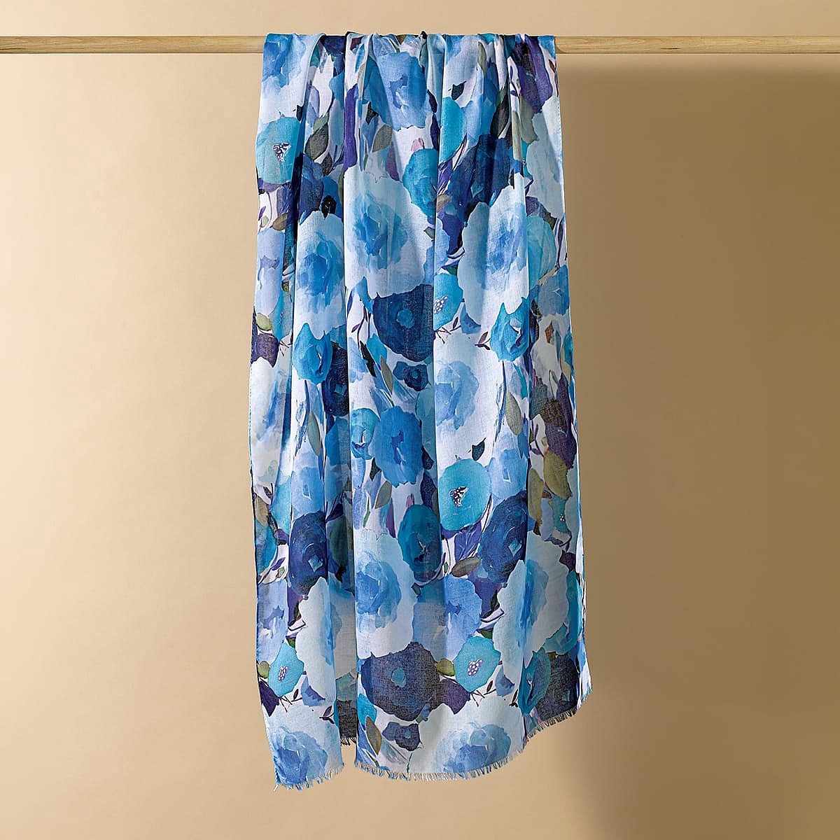 Blue Bouquet Scarf