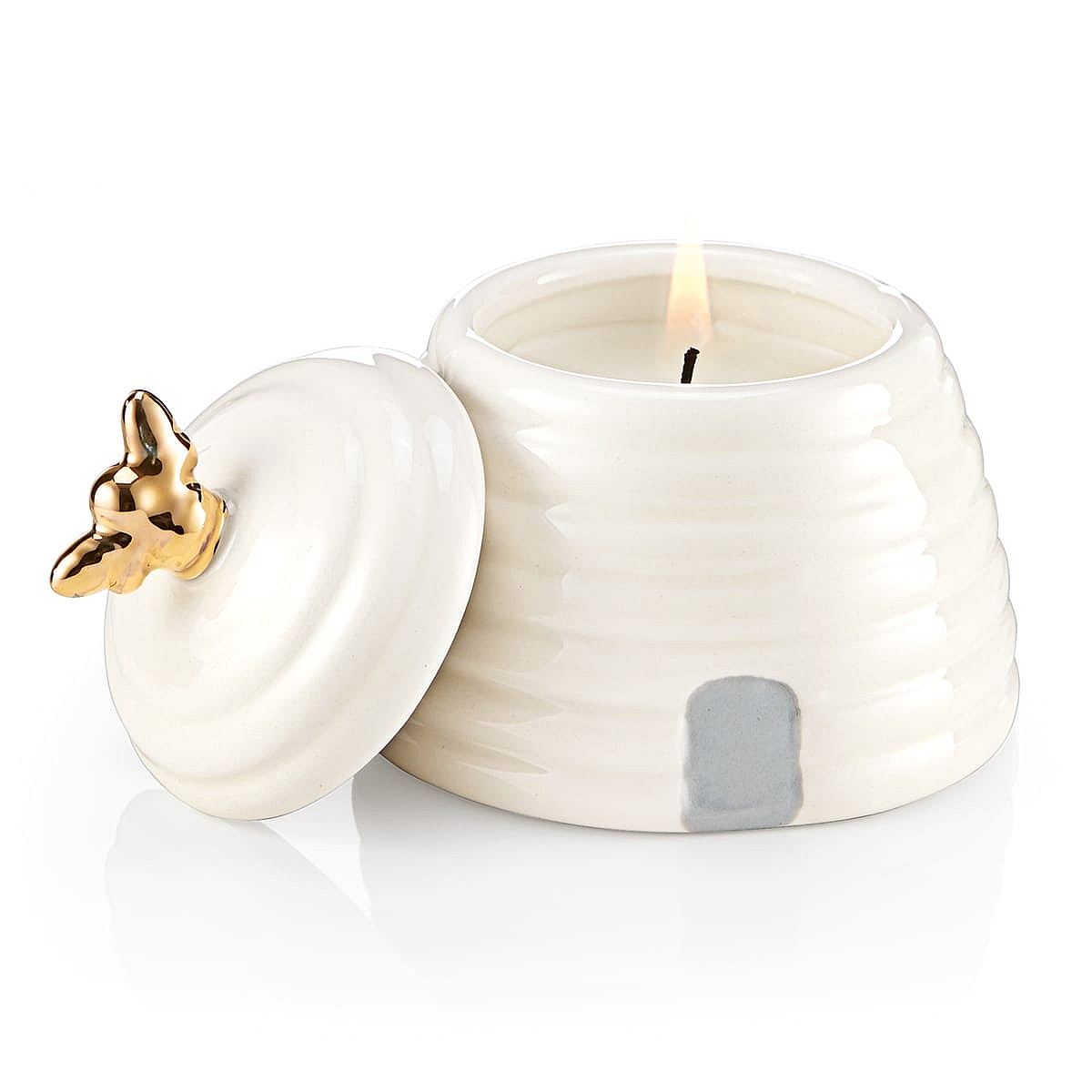 Happy Hive Ceramic Pot Tealight Candle