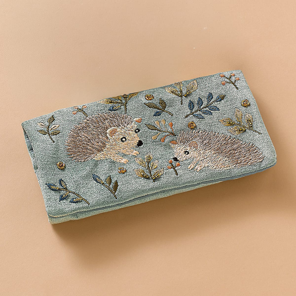 Whispering Wilds Blue Jewellery Roll