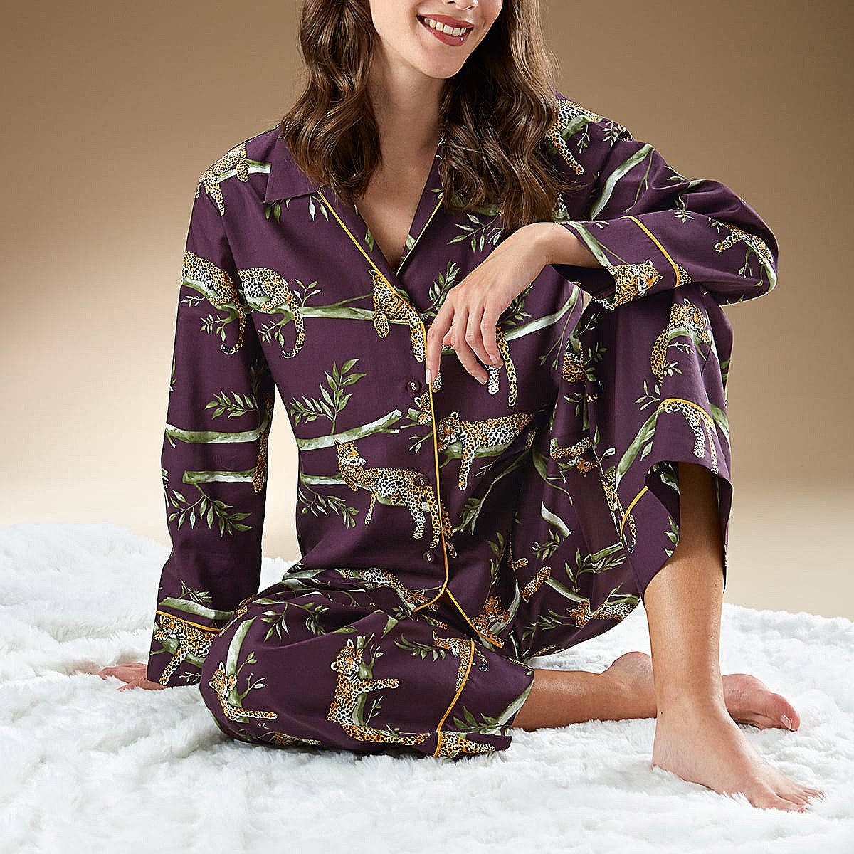 Lounging Leopard Pyjama Set