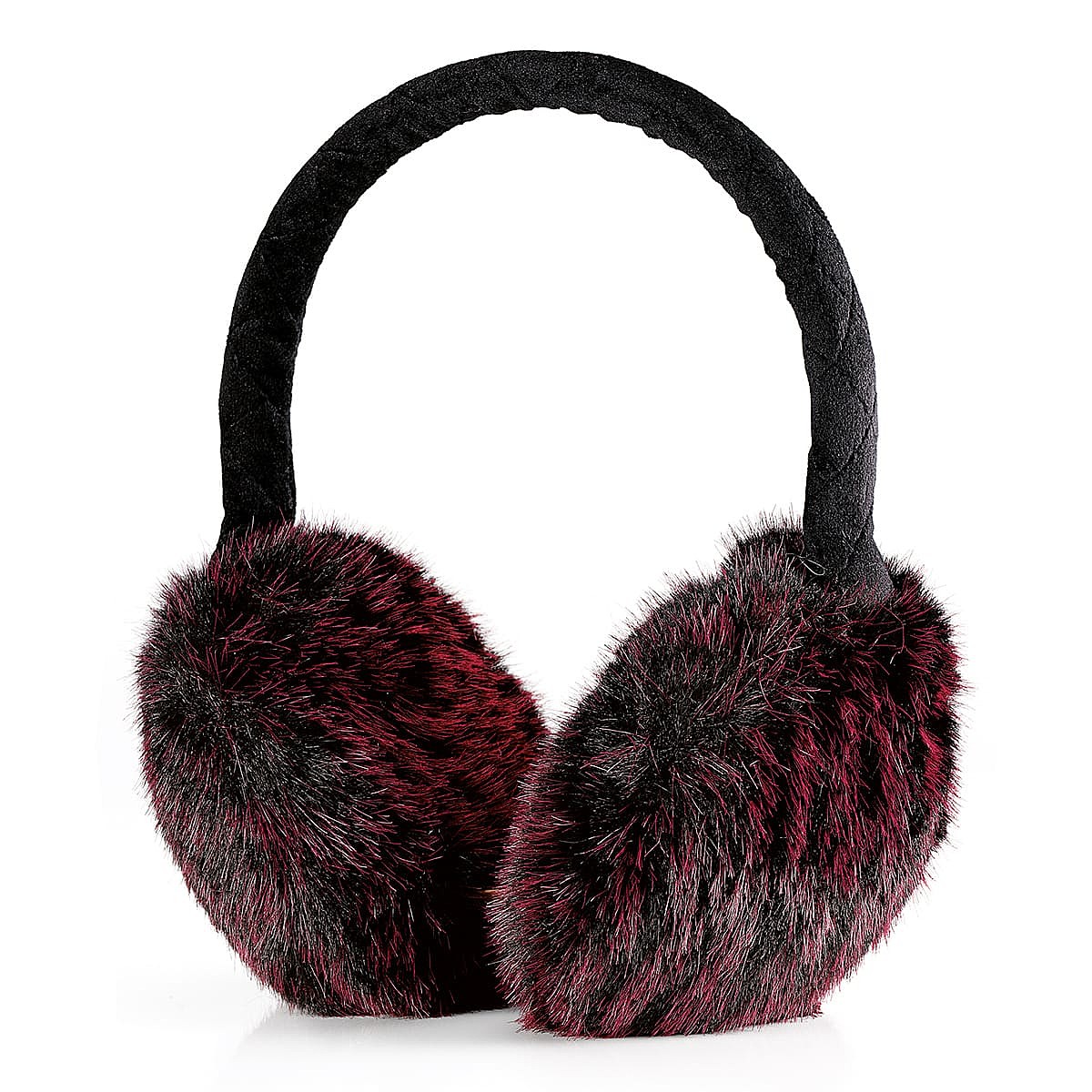 Blissfully Burgundy Faux Fur Earmuffs