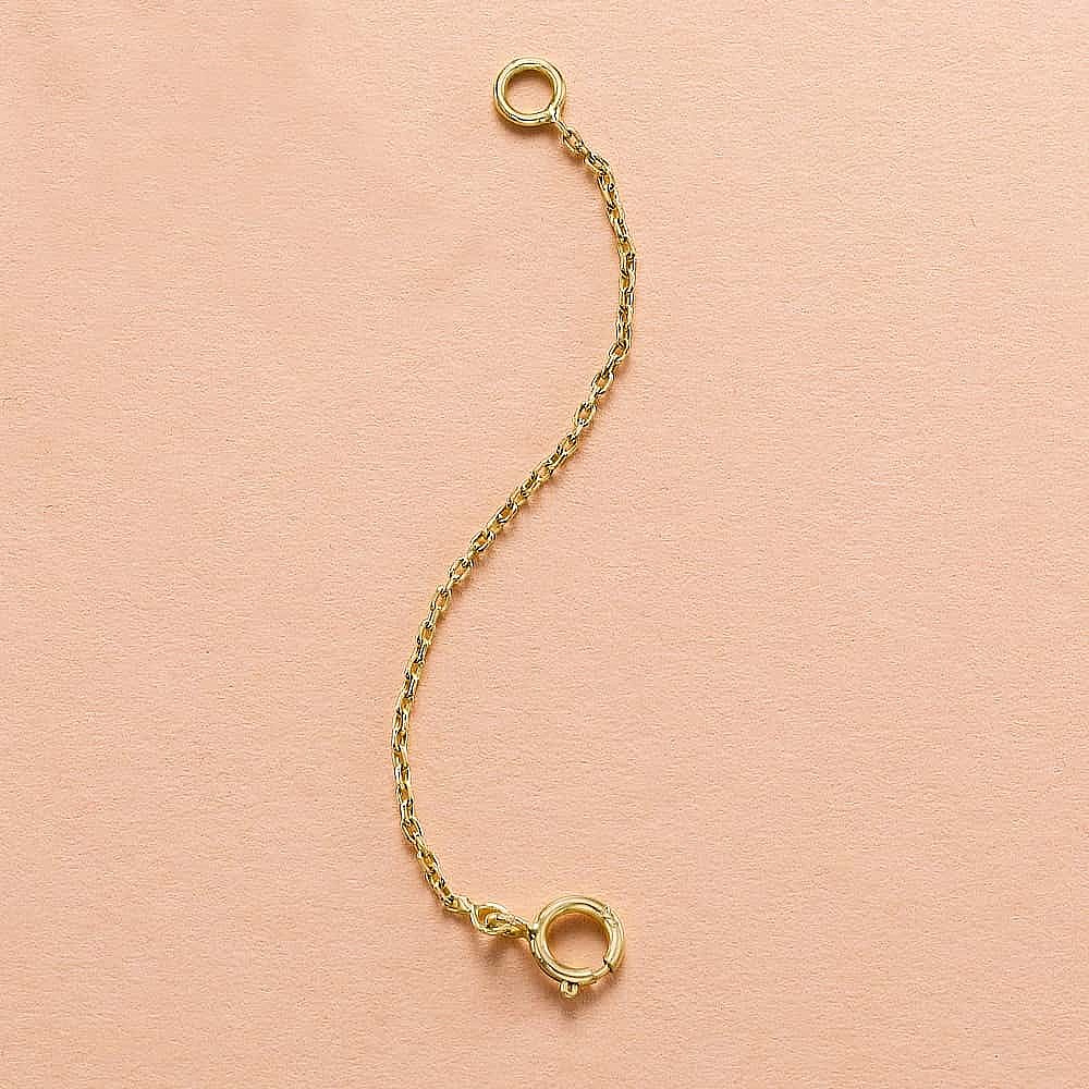 Gold necklace extension hotsell