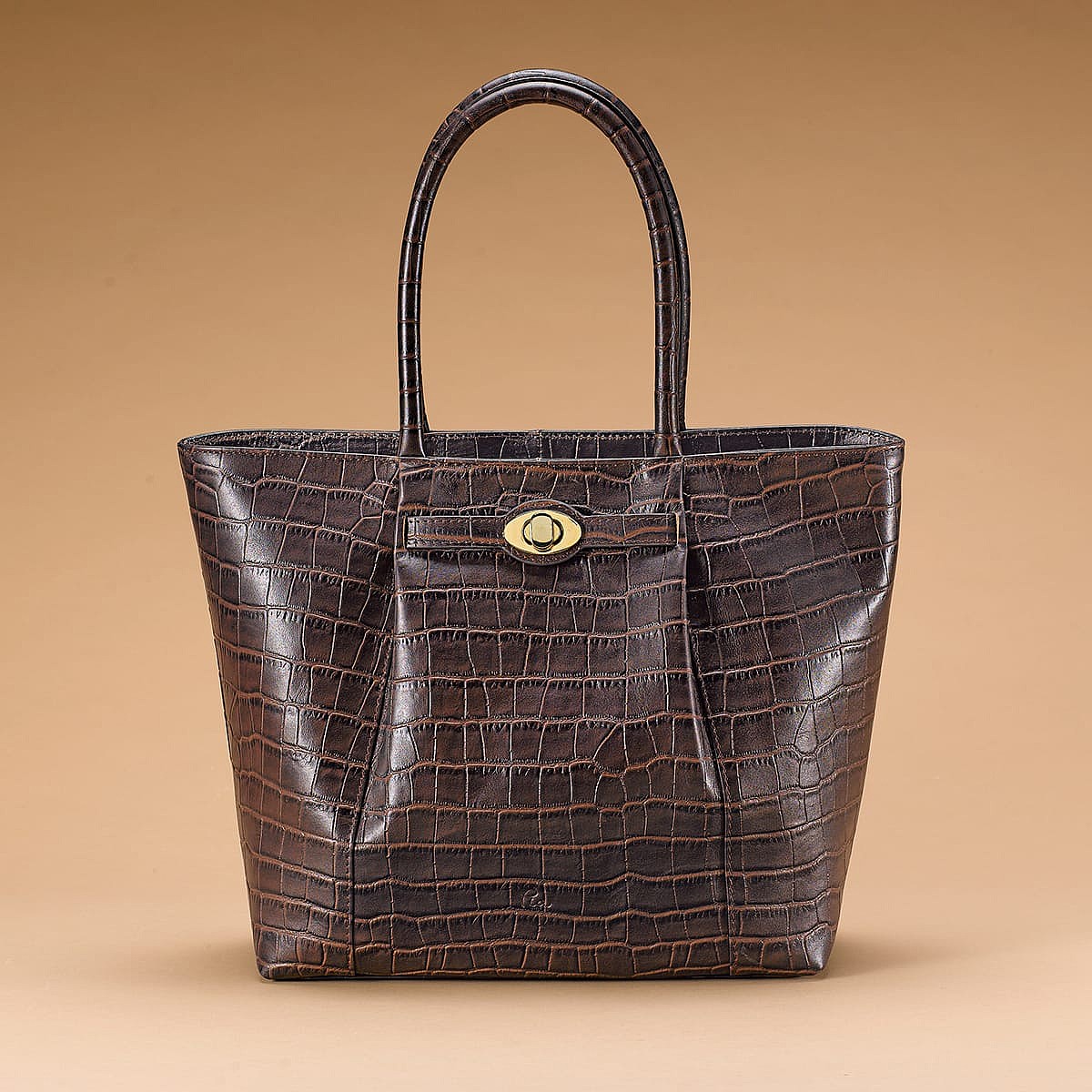 Ready for Refinement Brown Leather Bag