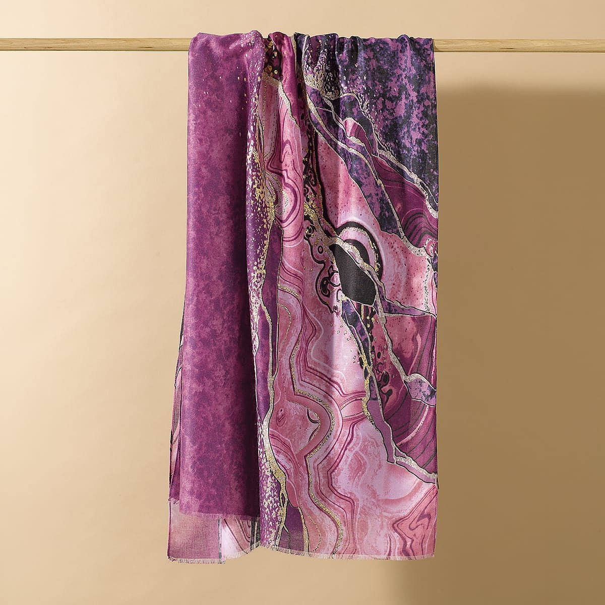 Abstract Awakened Purple Scarf