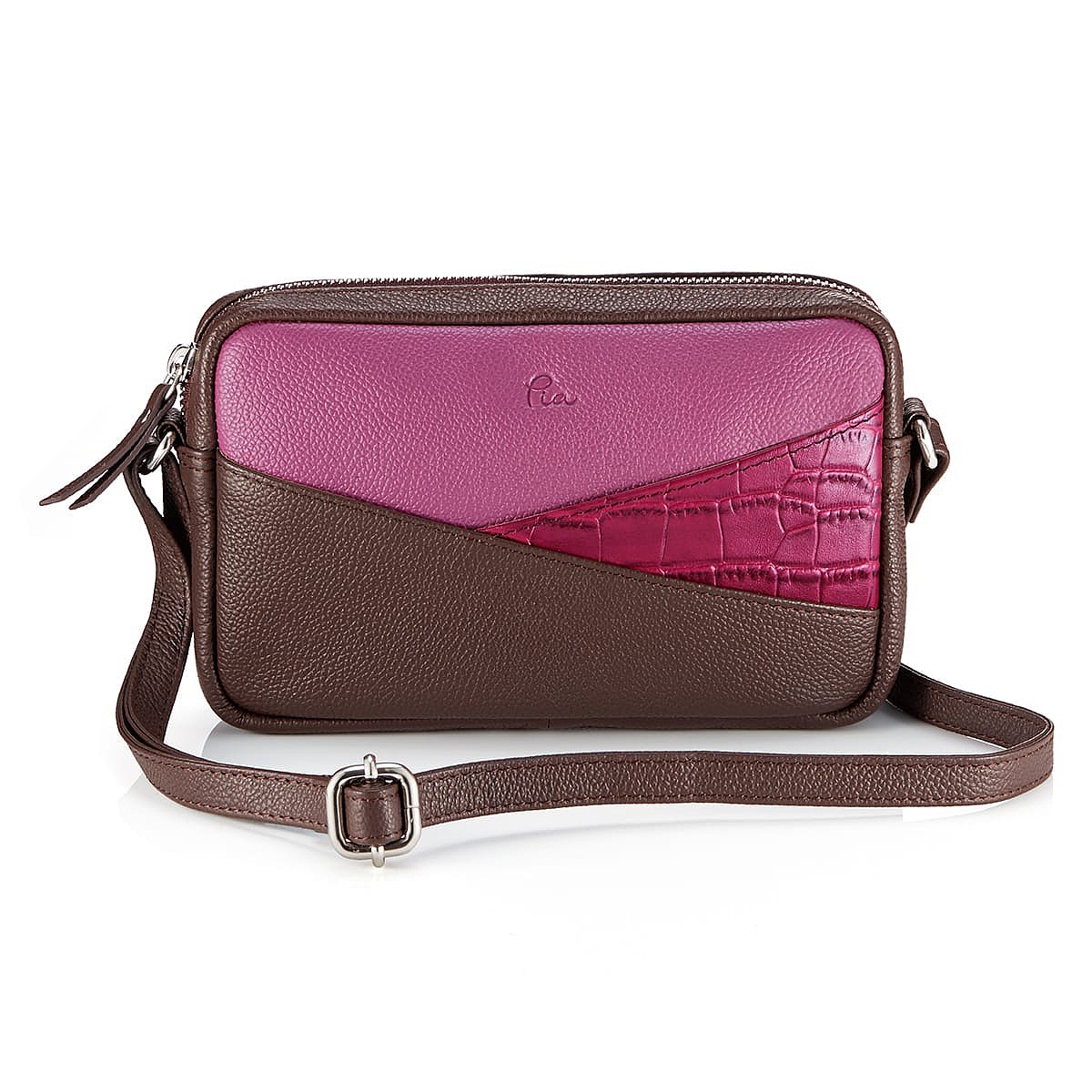 All Lined Up Wine Leather Purse