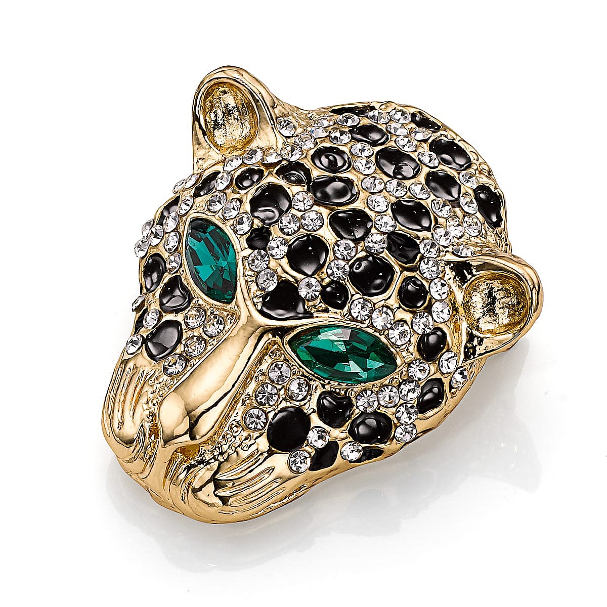 Spot the Sparkle Leopard Brooch