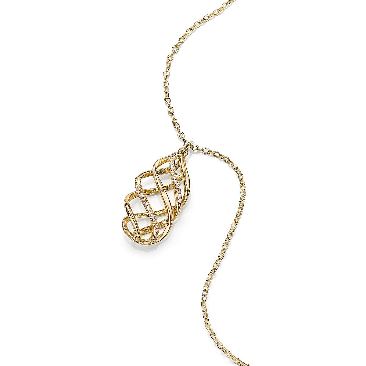 Open to Admiration Gold-tone Pendant