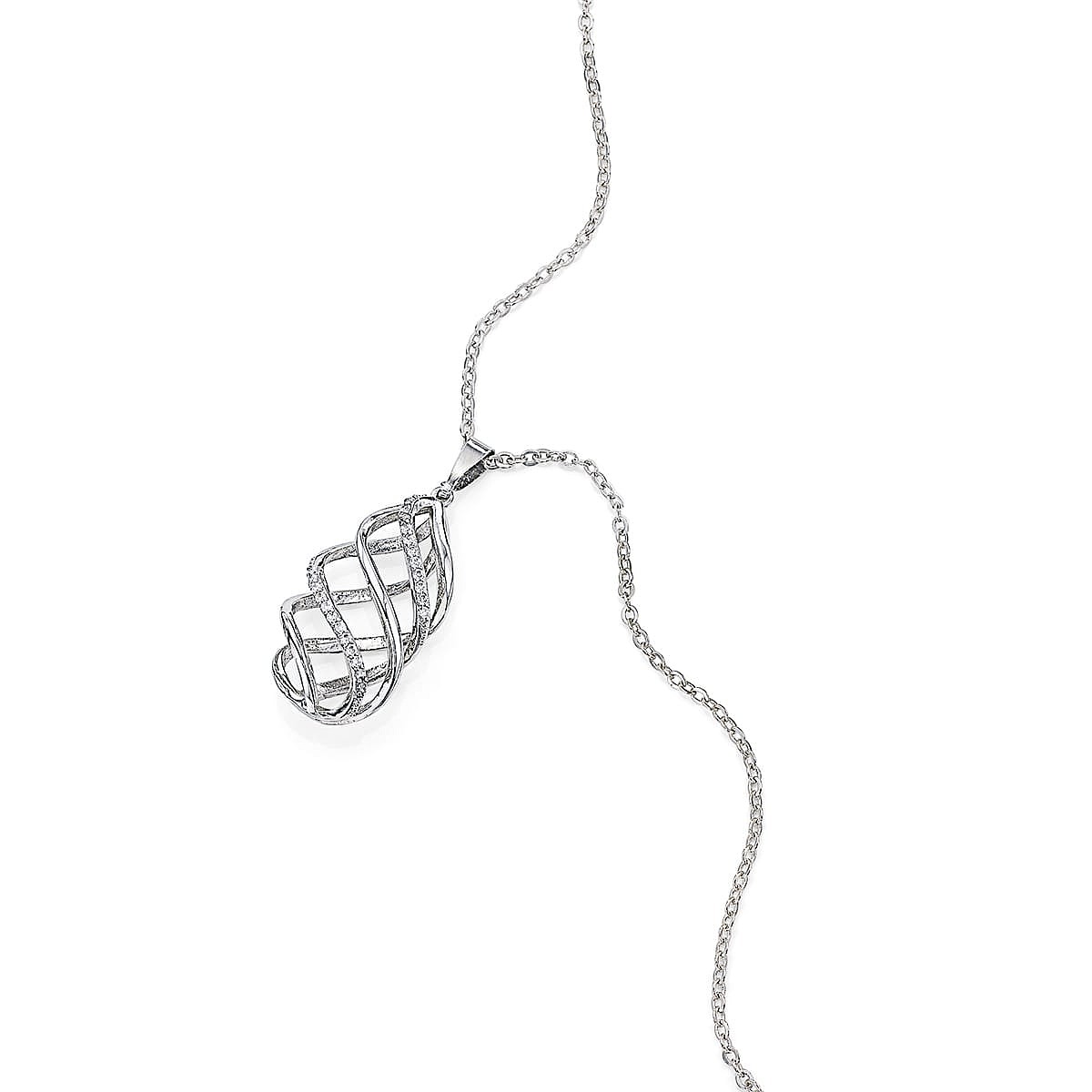 Open to Admiration Silver-tone Pendant