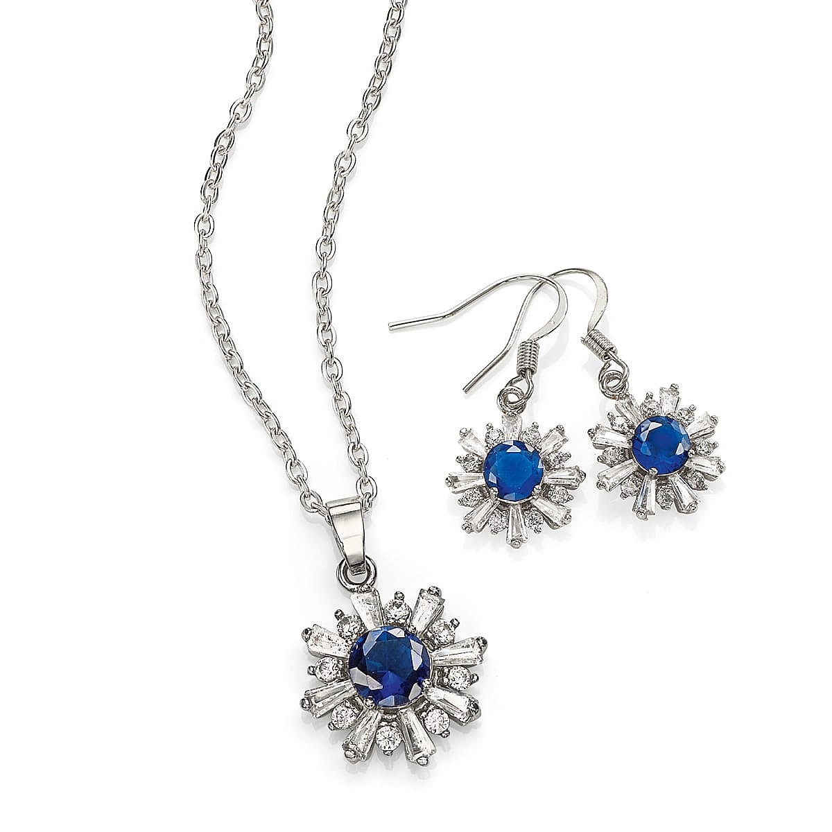Ever Awakened Blue Pendant & Earring Set