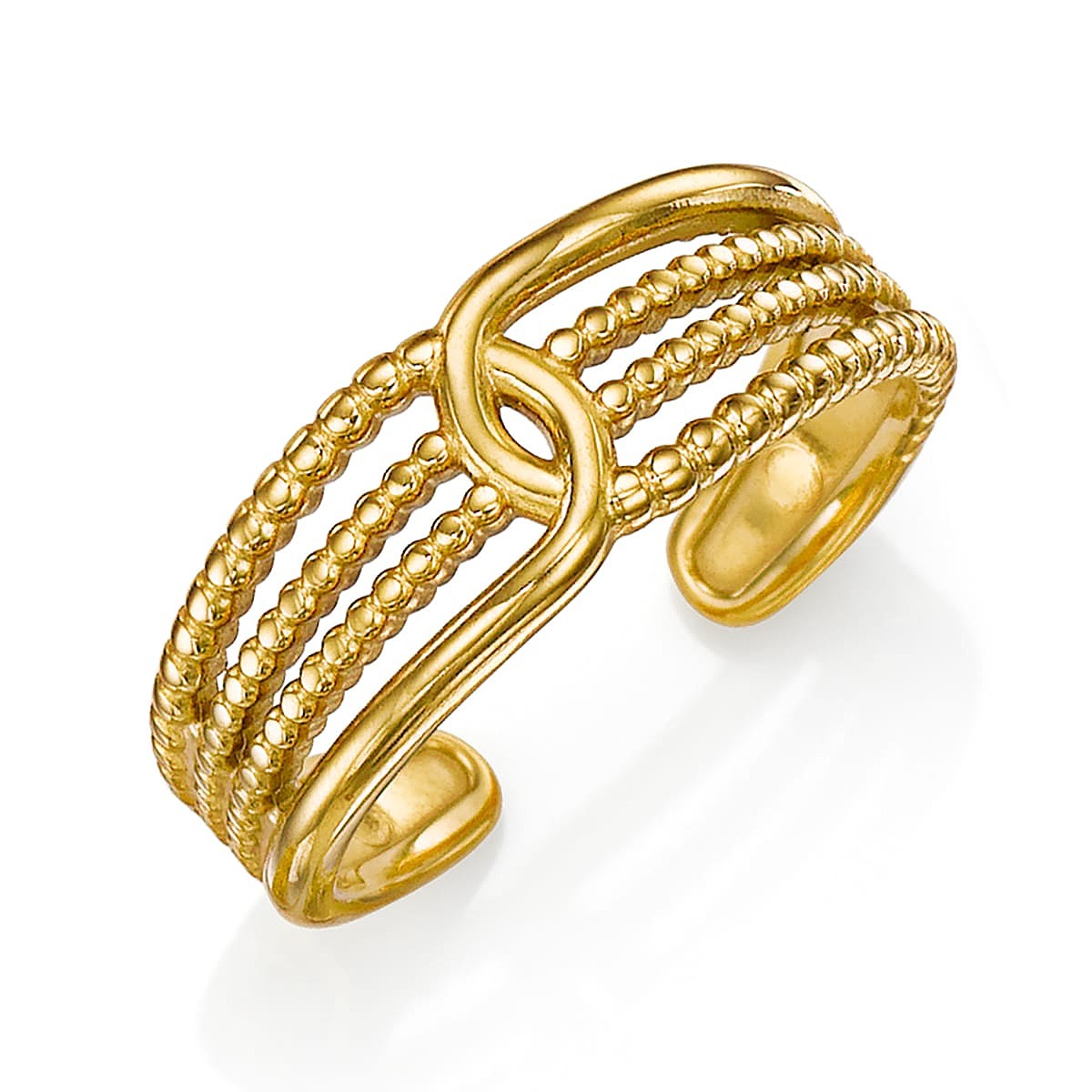 Gilded Alliance Adjustable Ring
