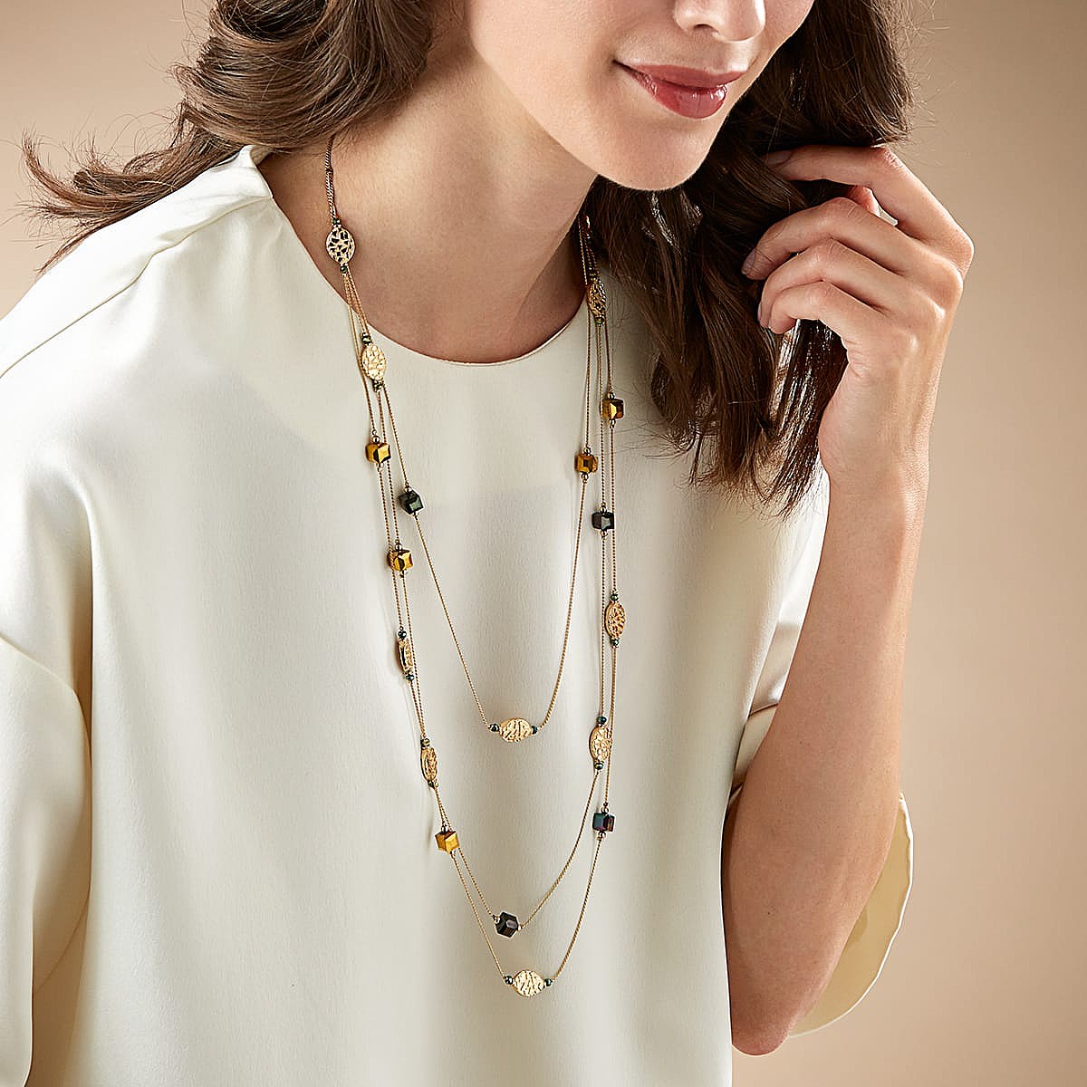 Burnished Decadence Layered Necklace