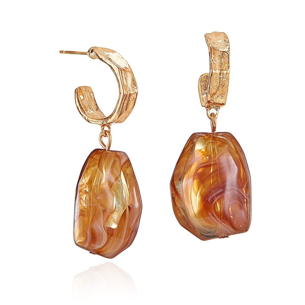 Embers Alive Hoop Earrings