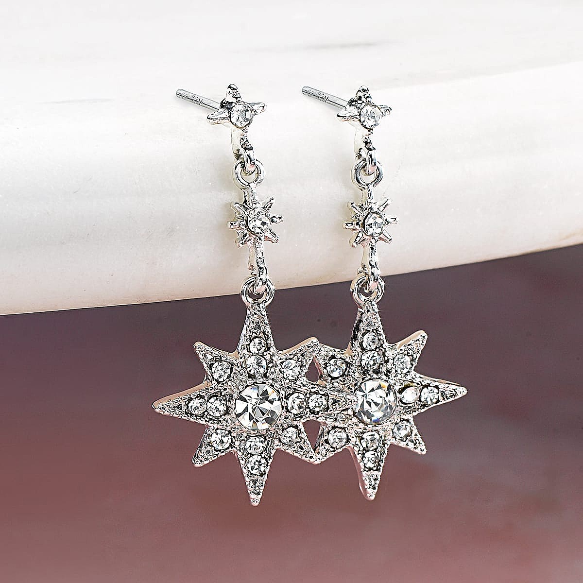 Rising Star Crystal Earrings