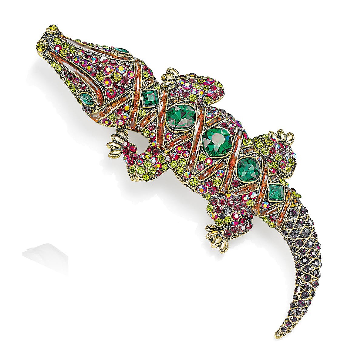 Snappy Dresser Crocodile Brooch
