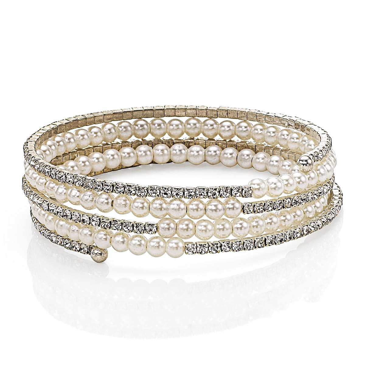 Pleasingly Paired Coil Bangle