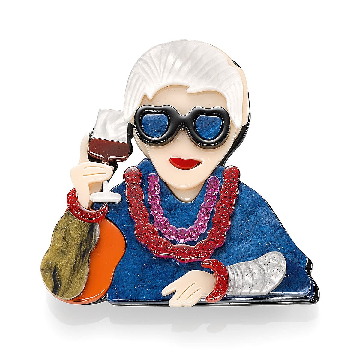 Raise a Glass Brooch
