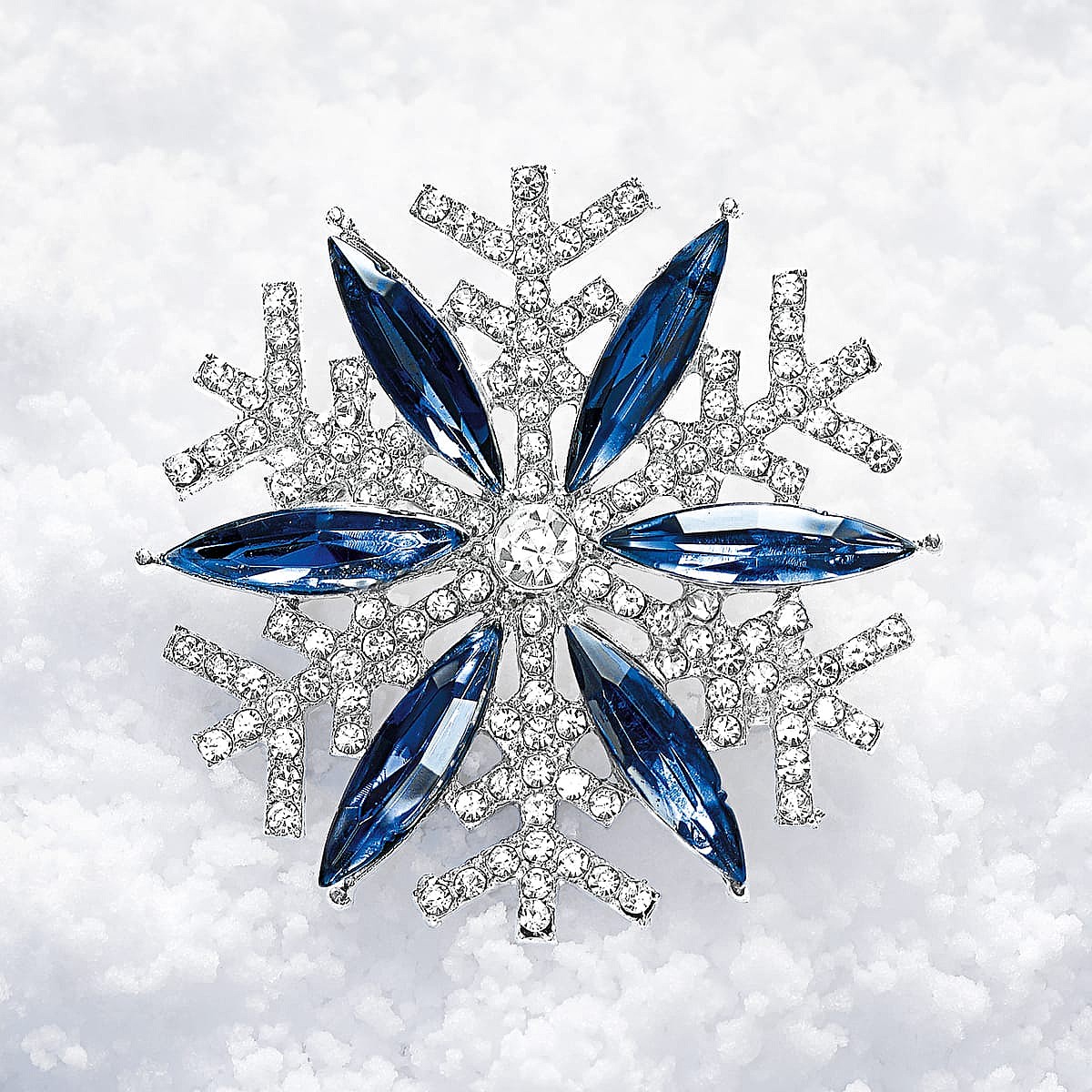 Frozen Refinement Snowflake Brooch