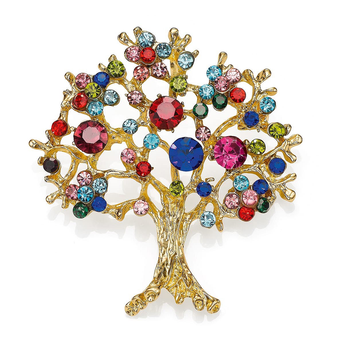 Strength of Colour Tree Brooch