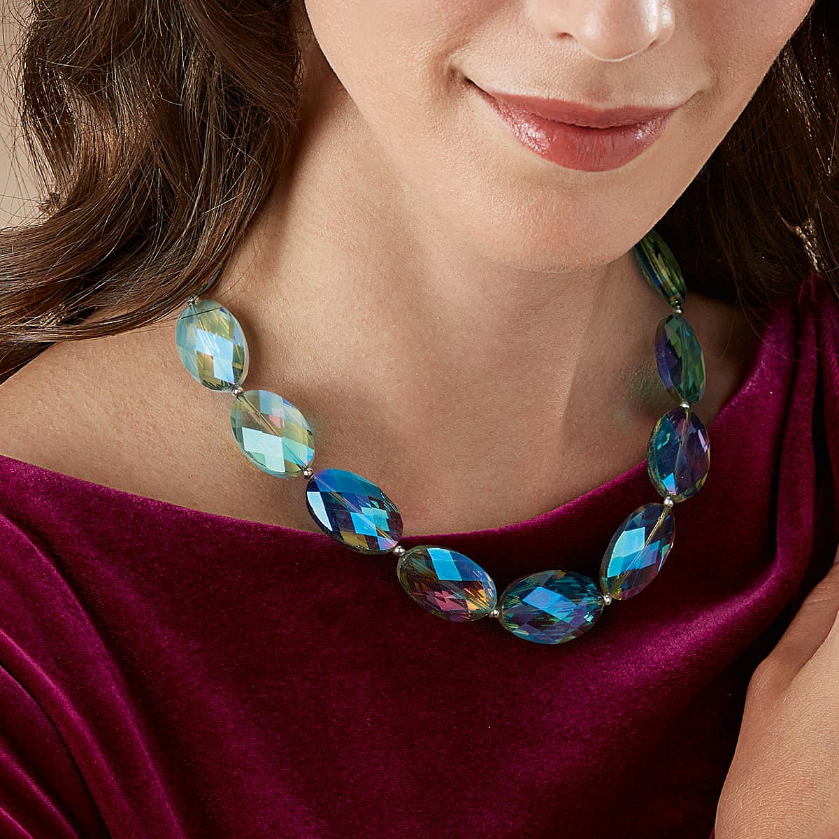 Shifting Shades Crystal Necklace