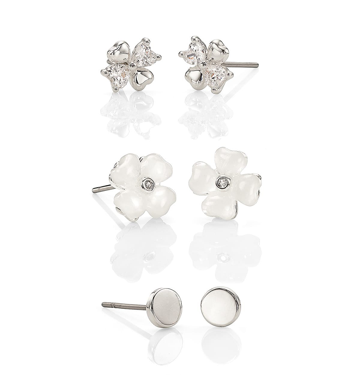 Pick a Posy Set of 3 Stud Earrings