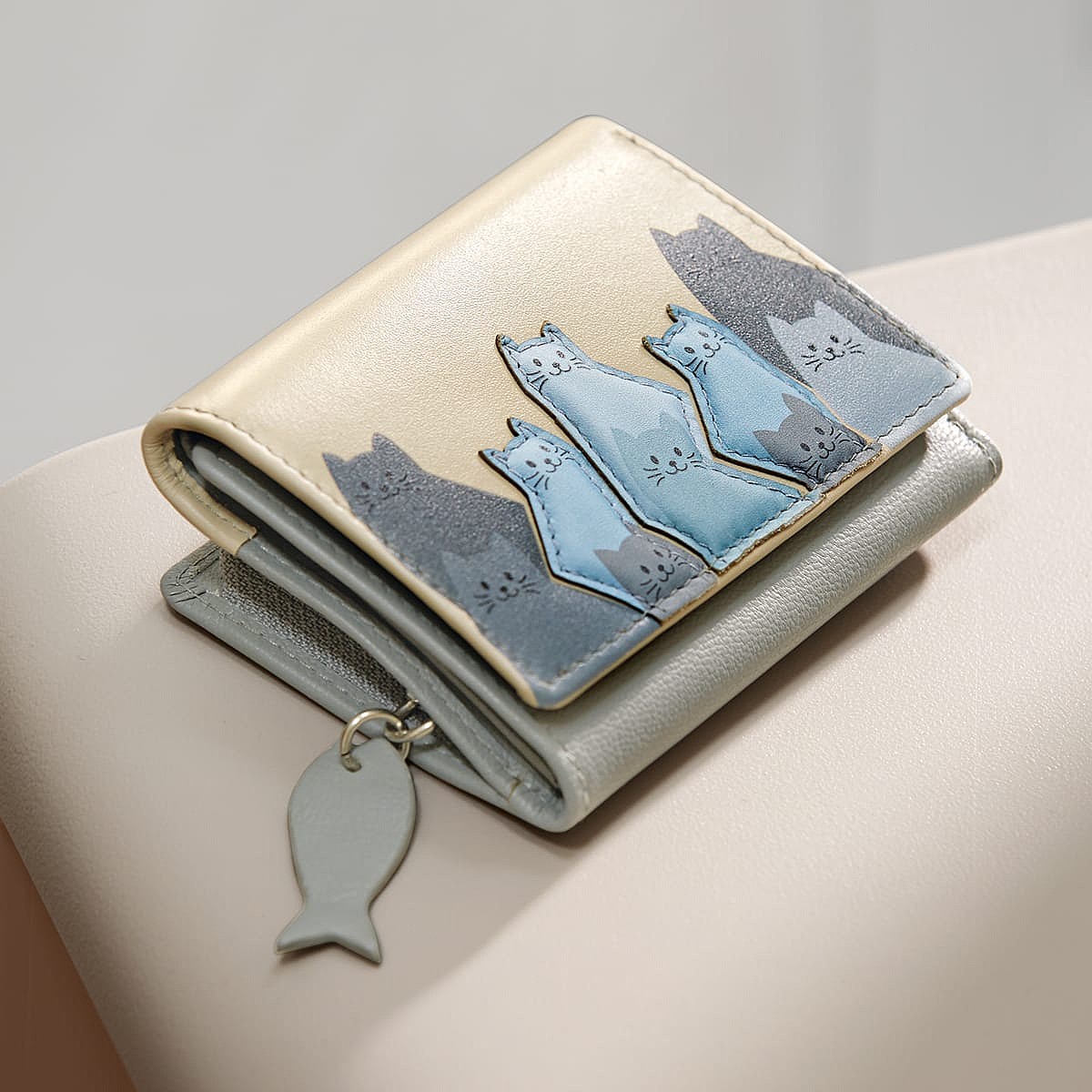 Cat Collective Leather Purse