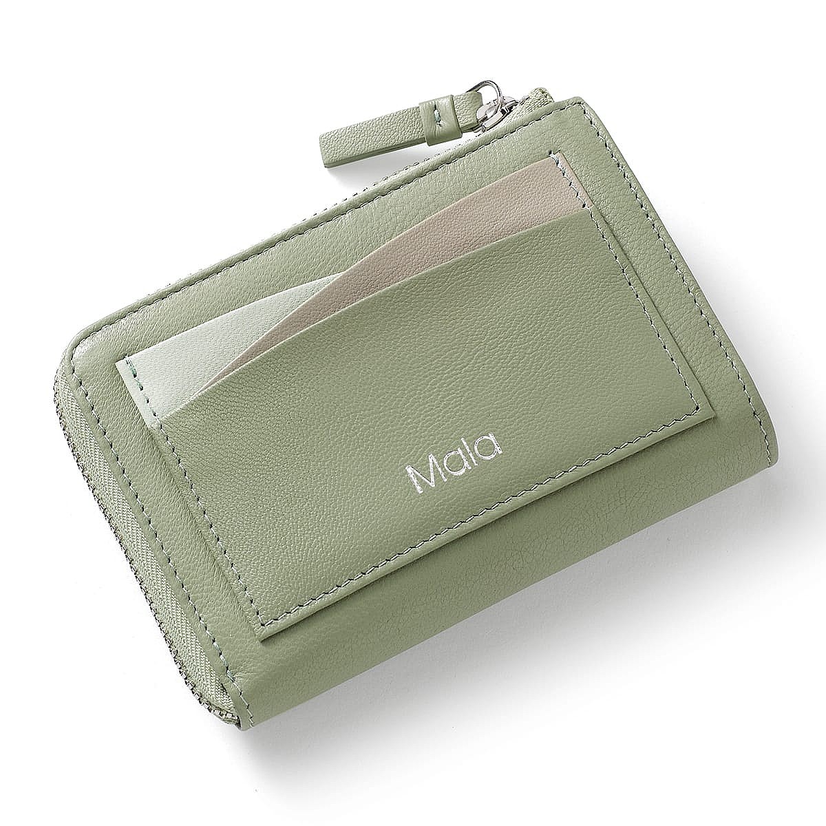 Say it in Sage Leather Purse