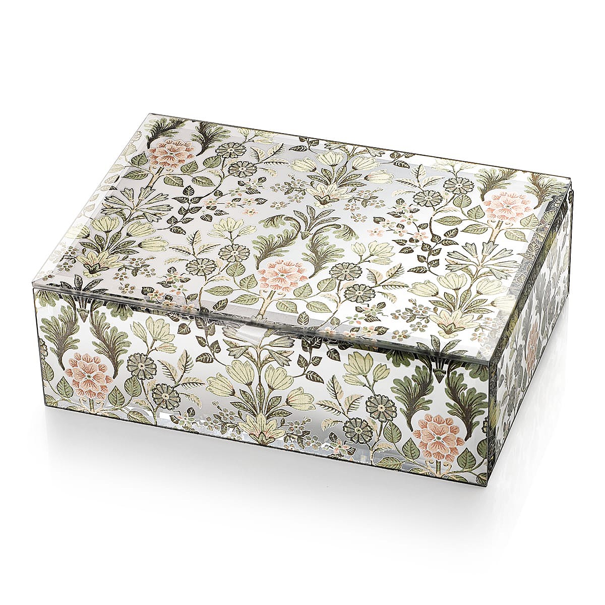 Botanical Study Glass Jewellery Box