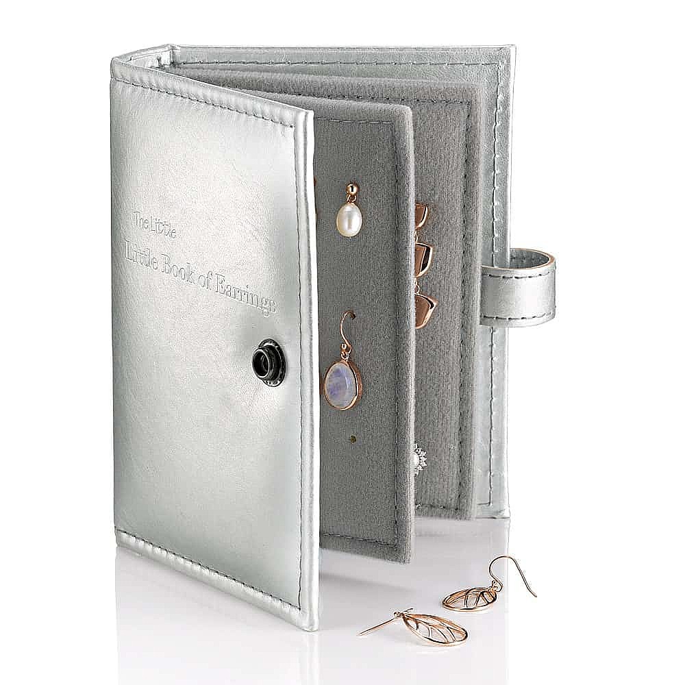 Mini Silver By The Book Earring Holder