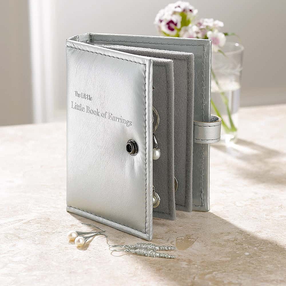 Mini Silver By The Book Earring Holder