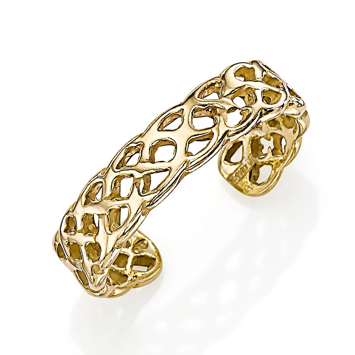 Woven Wishes Gold-plated Open Ring
