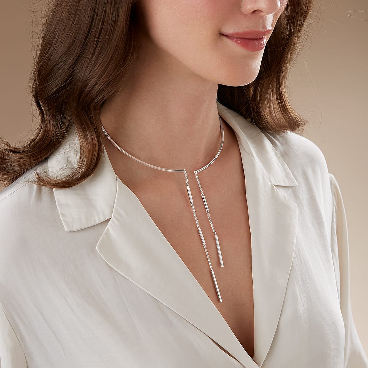 In the Balance Silver Necklace