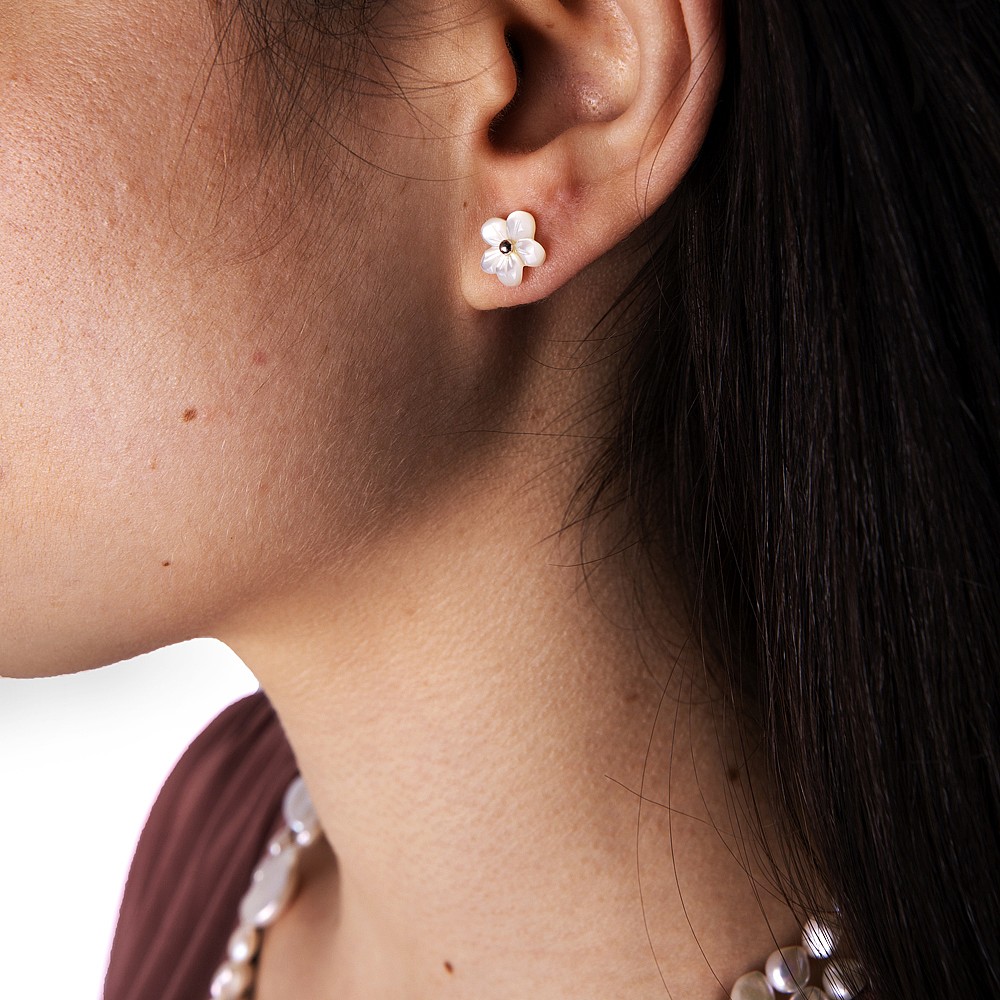 Pearl Flower Cluster Earrings 2024 www.alhudapk