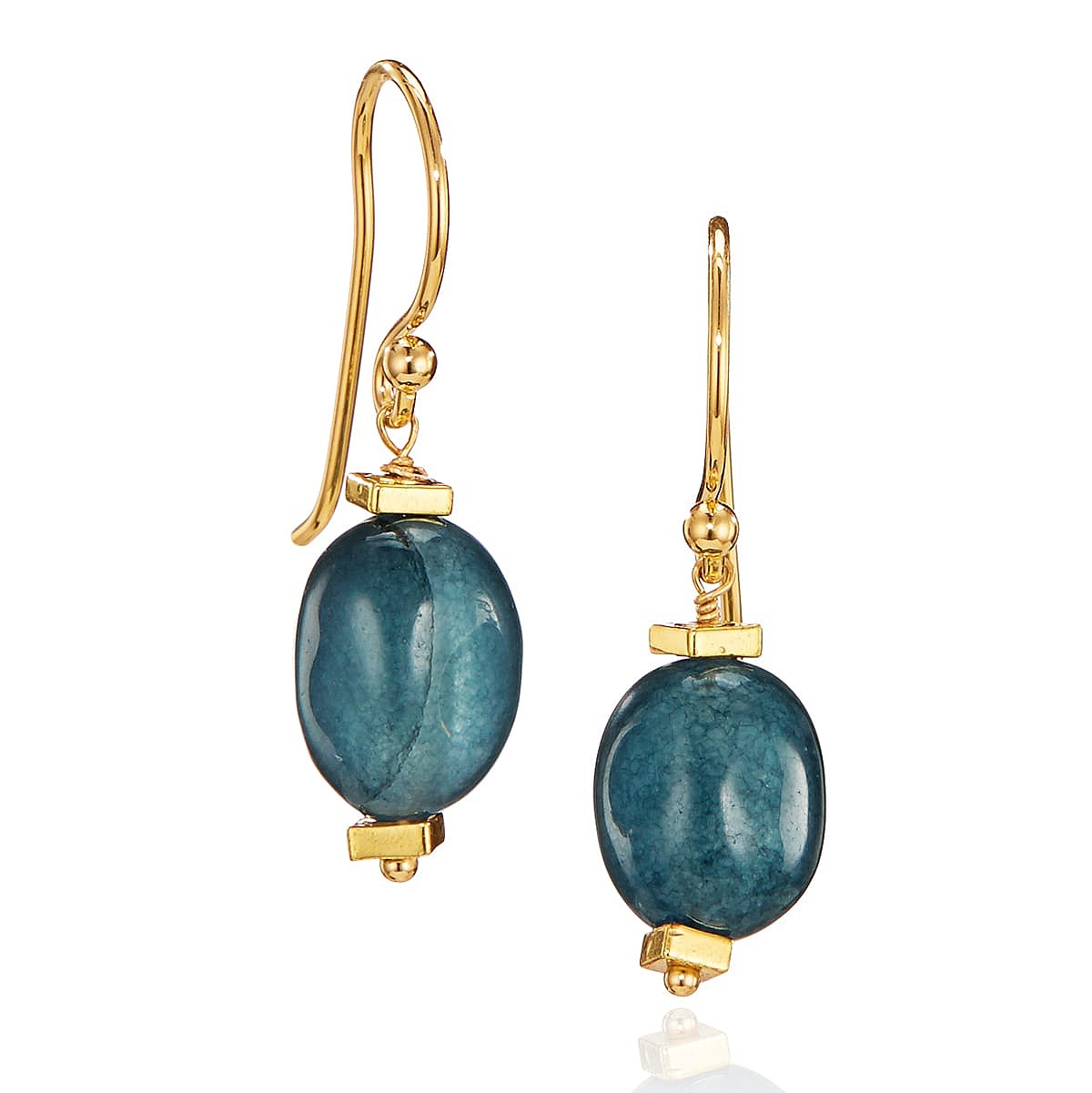 Tides of Teal Gemstone Earrings