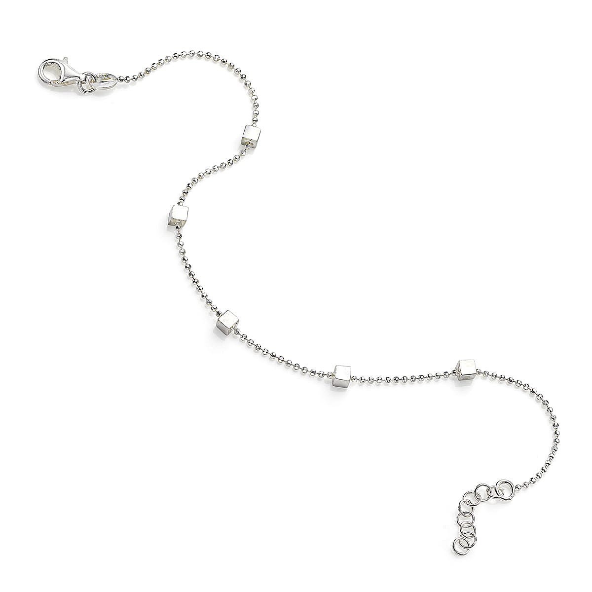 Play the Angle Silver Bracelet