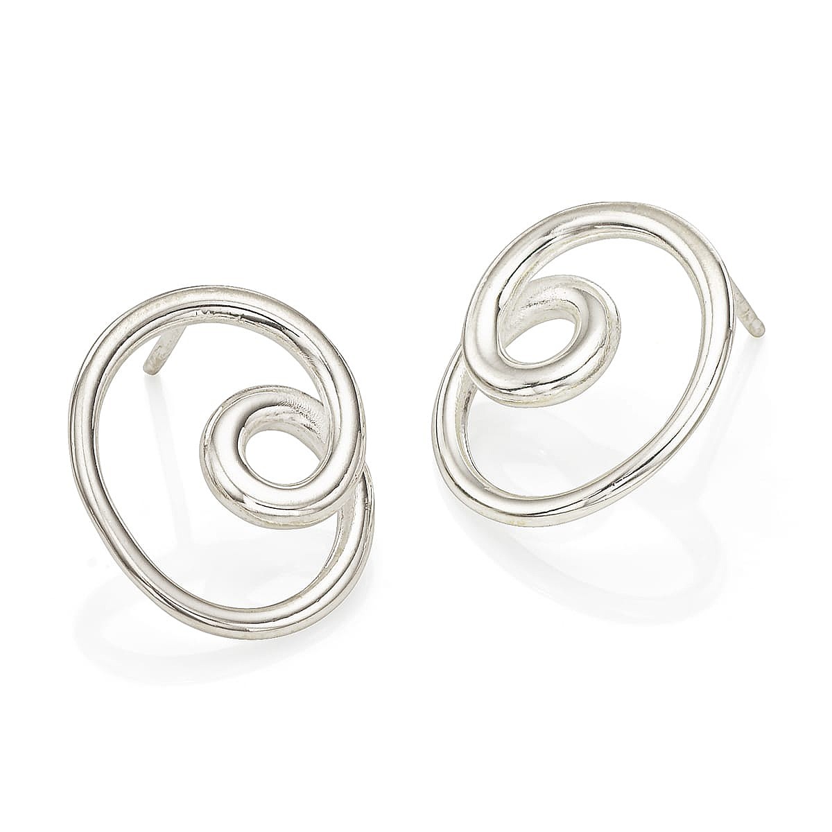 Pure Poetry Silver Stud Earrings