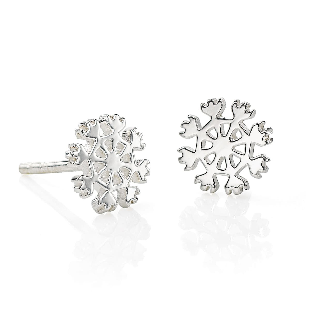 Let it Snow Silver Stud Earrings