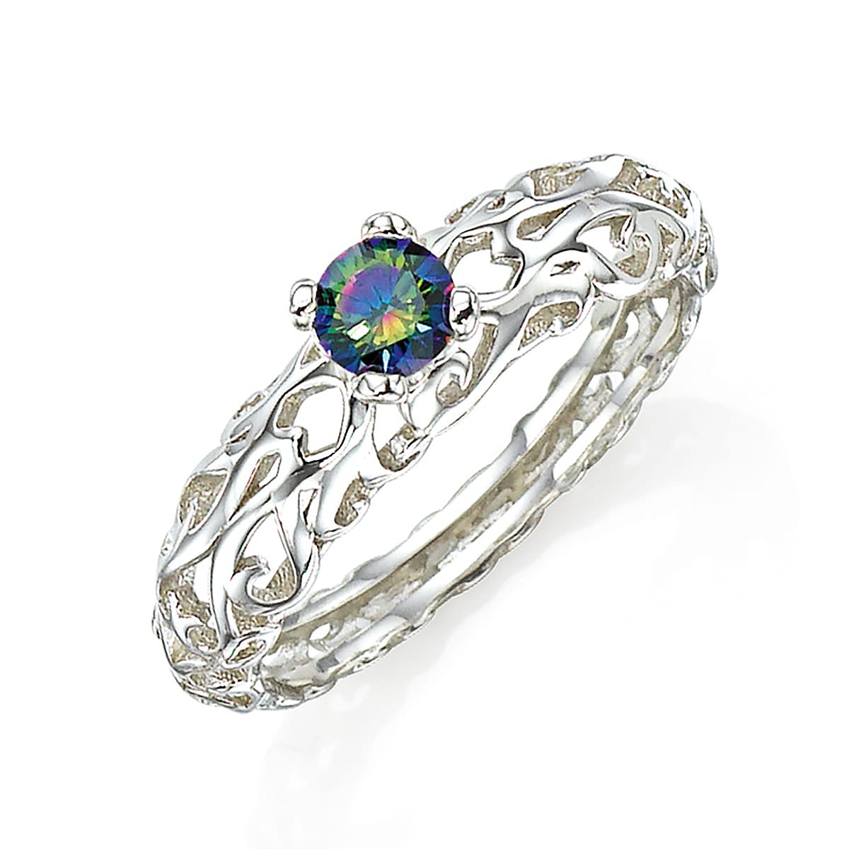 Entwined in Mystery Silver Ring