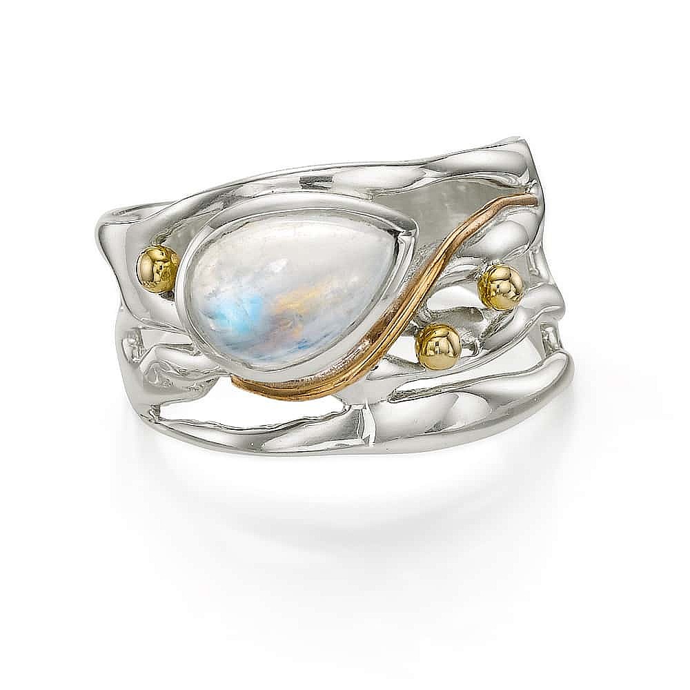 Moonstone Maze Ring