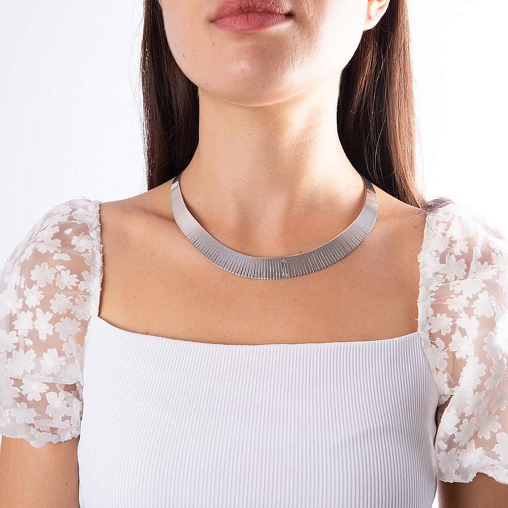 Stranded Silver Necklace