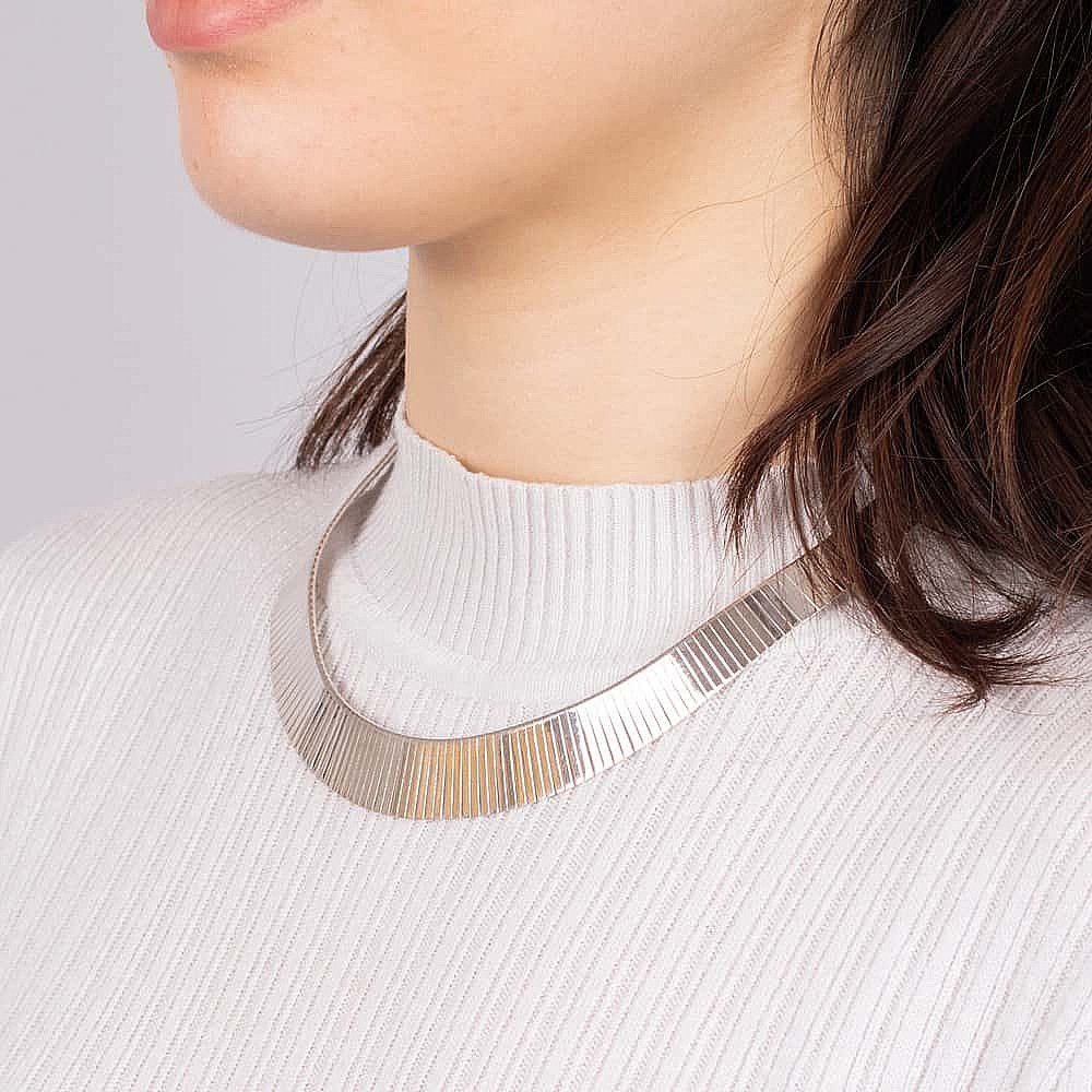 Stranded Silver Necklace