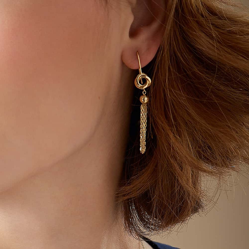 Lyrical Dance Gold Earrings
