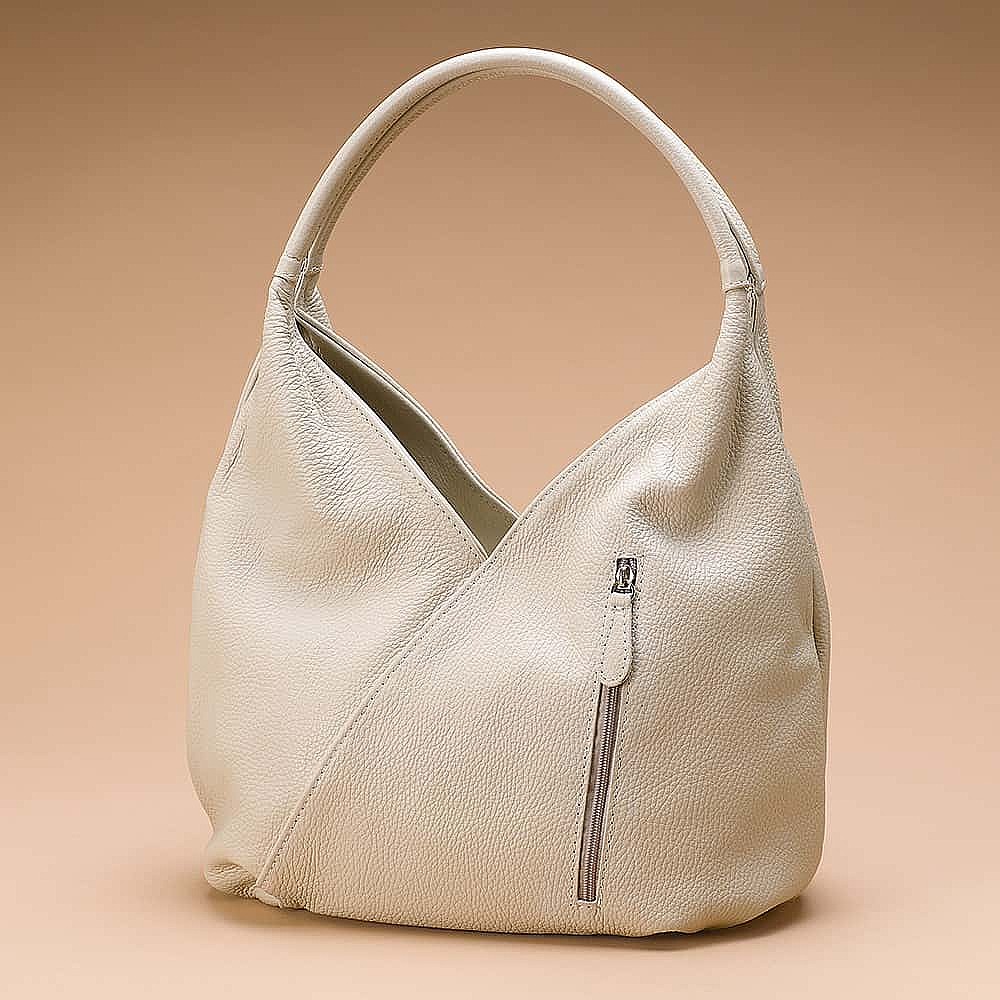 Vanilla Tulip Leather Bag