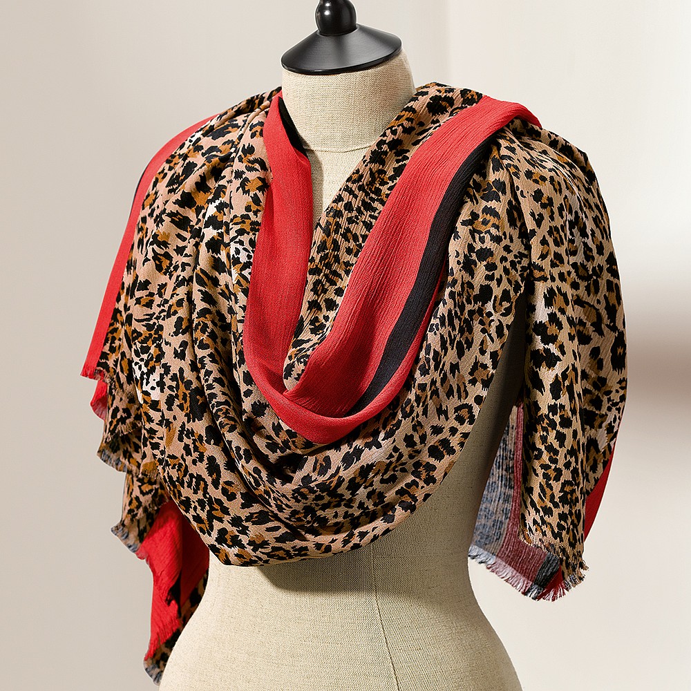leopard print scarf