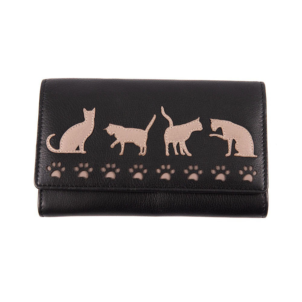 Nine Lives Leather Purse