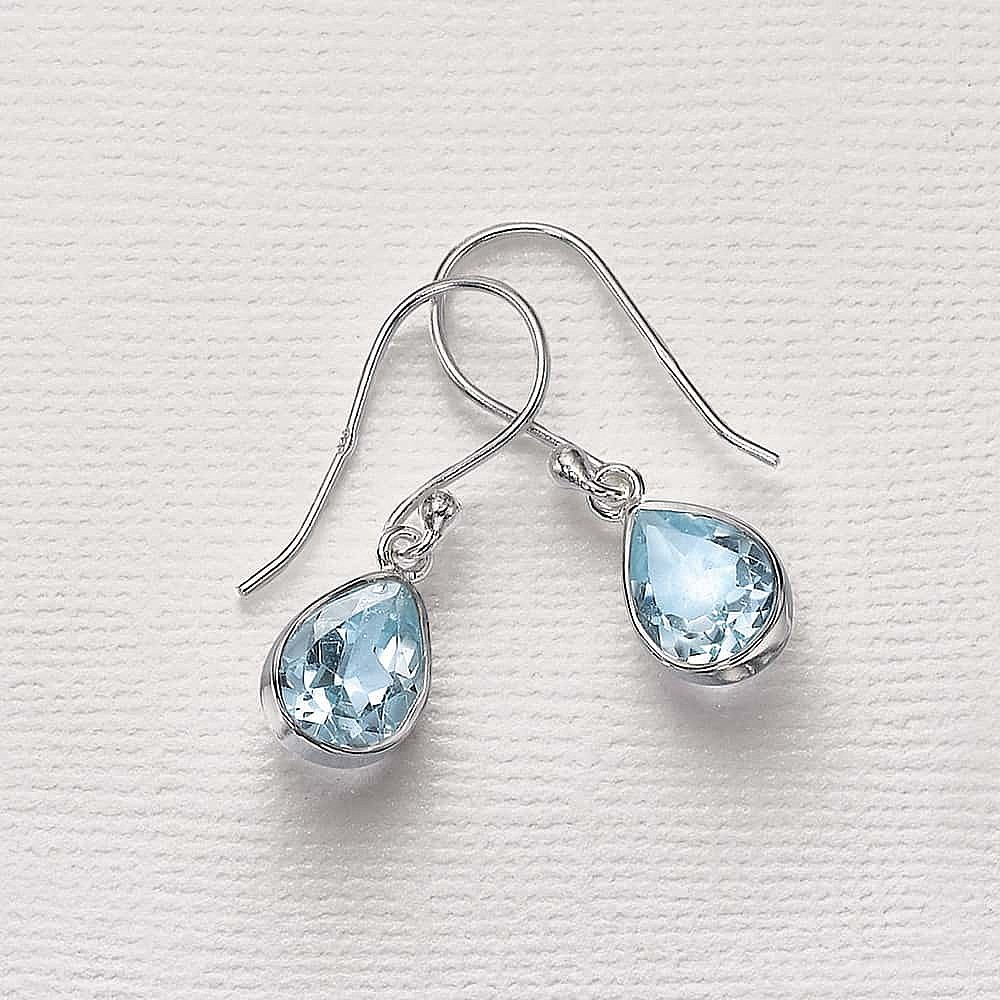 Stand by Me Blue Topaz Earrings