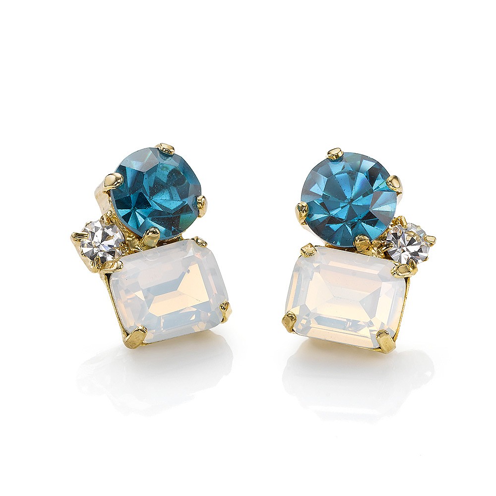 Clear Waters Crystal Stud Earrings Crystal Studs Pia Jewellery