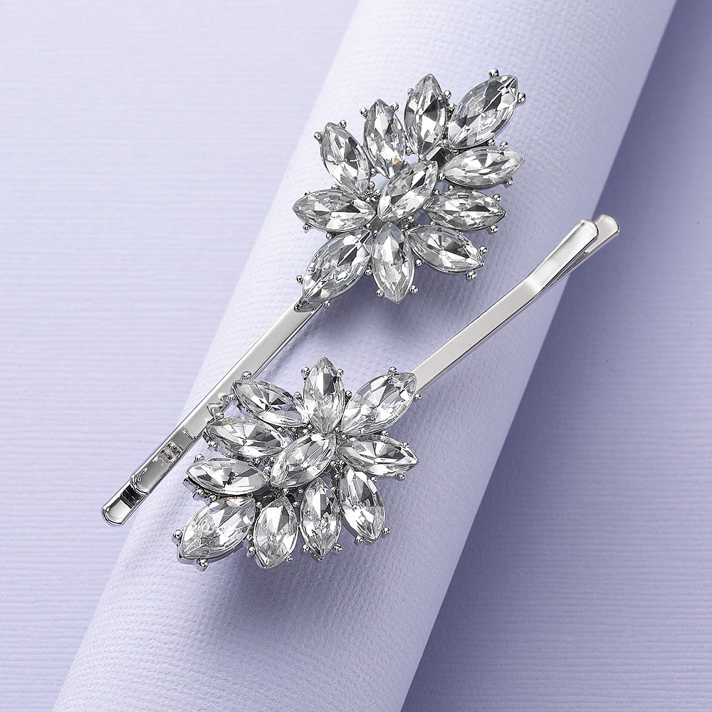 Deco Duo Crystal Hair Slide Set Pia Jewellery